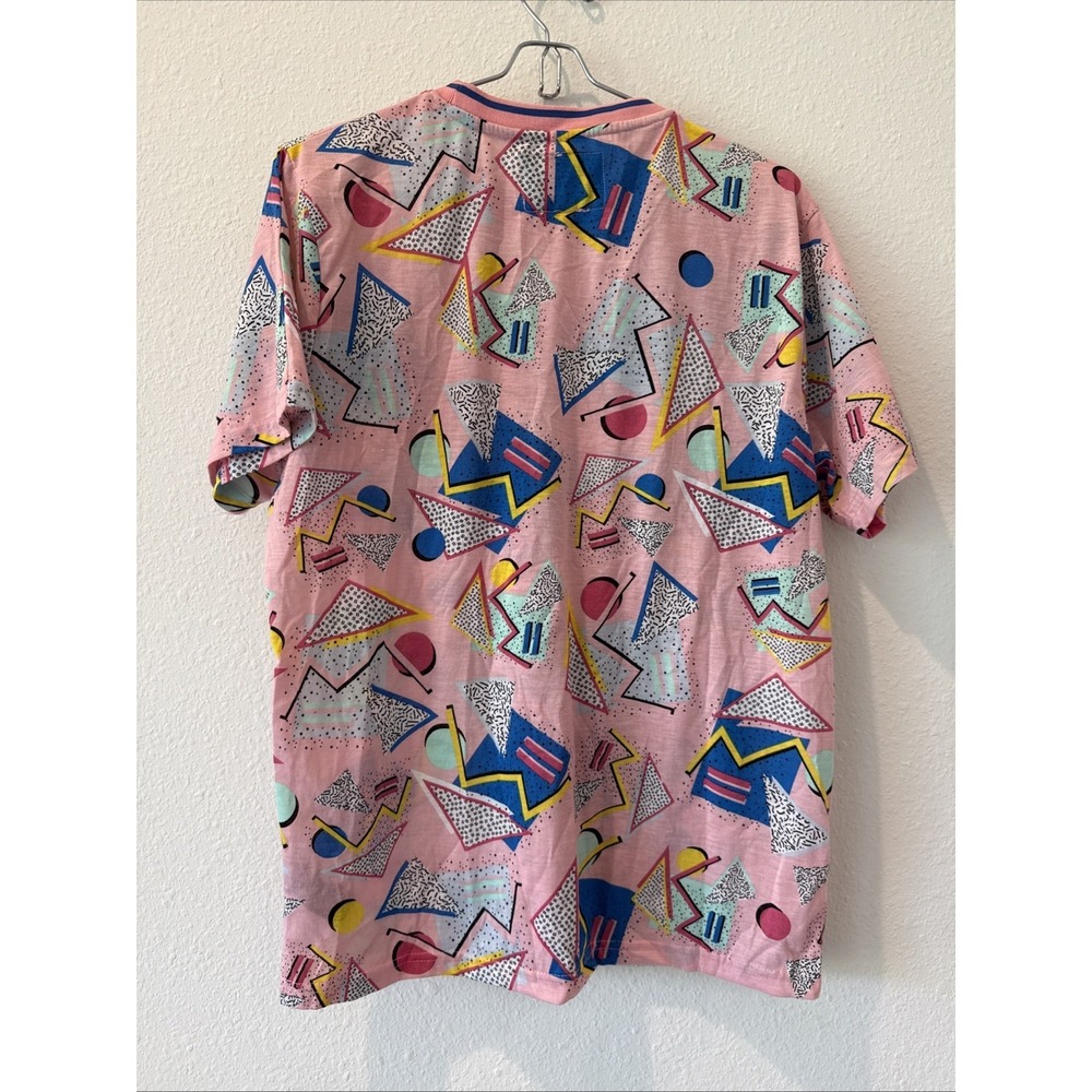 VTG Oh Snap by Drill Clothing Stretch Short Sleeve Geometric Shirt Large Skater - Picture 4 of 4